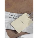 Tularosa  Shore Bikini Top in White Medium New Womens New Swimsuit Photo 5