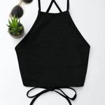 Zaful Black Halter Top Photo 0