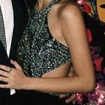 Long Black Dress With Beading Photo 2