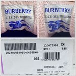 Burberry Knit Low Top Sneakers Cameo Pink Check Size 36.5 6.5 US NEW Photo 2