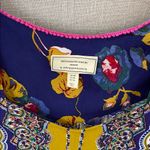 Moulinette Soeurs Anthropologie Teresita scarf printed blouse top size 4 Photo 3