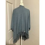 Neiman Marcus  Light Blue 100% Cotton Knit Tie Front Kimono OS Photo 3