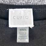 cupio  Womens Black Short Sleeve Rounded Hem TShirt Top Casual Work Staple Medium Photo 3