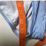 Time and Tru Plus 3X Blue Striped One Piece‎ Swimsuit Ruffle V Neck 24W 26W Photo 6