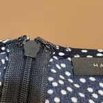 Halogen womens dress Navy Ivory C Dots Heart NWT polyester size Medium Photo 2