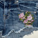 American Eagle  outfitters women’s cutoff floral denim‎ shorts size 4 Photo 1