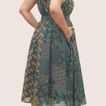 Bloomchic  Chiffon Boho Print Wrap Belted Cami Dress Photo 2