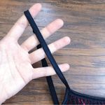 EXPRESS vintage • 90s  black lace mini dress red lining crochet spaghetti strap Photo 9