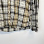 ZARA Brown Flannel Button Down Shirt Photo 2