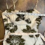 Ruby Rox  Cream And Brown Floral Sundress Pink Waist Ribbon 5 Photo 9