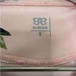 ALBION FIT  Neo Cropped Sweater Pink Floral Long Sleeve Size Small Photo 4