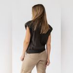 NWT Sofie the label Celine Olive Ribbed Knit Sweater Vest size medium brown Photo 1