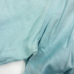 Casual Corner Vintage Pastel Blue Embossed Floral Button Photo 6