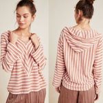 Anthropologie Saturday Sunday Striped Chenille Hoodie Size Medium Photo 1