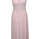 David Tutera Gather & Gown Dress 10 Pink Chiffon Special Occasion Wedding Event Photo 0