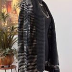 Gap Women Medium Sleeveless Shawl Collar Cardigan Open Front Medium Wave Print Photo 2