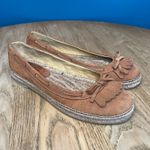 MICHAEL Michael Kors Callahan Espadrille Tan Suede Mocassin Flats Women’s Size 8 Photo 0