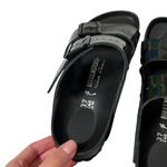 Birkenstock  x rick owens black leather iridescent holographic arizona sandals Photo 4