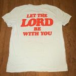 Talentless  Let the Lord Be With You Puff Paint T Shirt Short Sleeve White Large Photo 0