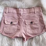 ZARA Dusty Pink Denim Shorts Photo 2