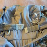 NWOT silver sequined sleeveless prom dress lace up back side slit size 2 Photo 6