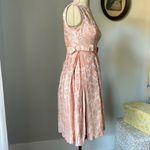 VINTAGE 1960s pink brocade babydoll dress Size 0P Photo 3
