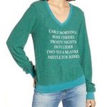 Wildfox NWT  green morning Christmas sweater small Photo 0
