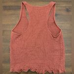 American Eagle  Tank Top Women’s Medium Smocked Burnt Orange Photo 1