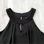 BCX Black Sleeveless Halter Top XS Photo 2