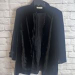 Amanda Smith Women’s Black Velvet Silk Blend Belted Shirt Jacket Dark Academia Photo 11