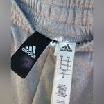 Adidas  Gray Track Pants with White Stripes Sz S Photo 4