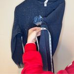 Gildan Women's Blue Graphic Sweater crewneck sweatshirt bleach detail “mama” large Photo 1