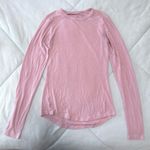 Lululemon Hold Tight Long Sleeve Pink Tee Photo 1