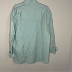 Vince  Oversized Long Sleeve cotton Shirt Women med Relaxed Button up mint green Photo 6