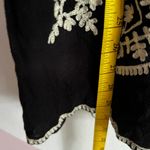 Forever 21 Black Embroidered Mini Dress, Boho, Witchy, Gothic, Cottagecore, Romantic, Small Photo 4