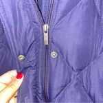 Lands' End Lands’ End Dark Blue Down Faux Fur Detach. Hooded Coat Women’s Size XS (2-4) Photo 3