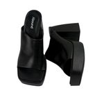 Abound *Vtg 90s Y2K  Nevada Chunky Platform Heels Womens 7.5 Black Friends Phoebe Photo 2