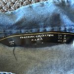 ZARA  Chambray Button Down Shirt Blue‎ Denim Look Top Size Medium Photo 6