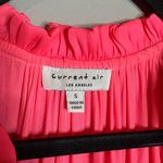 Current Air  Hot Pink Print Satin Ruched Cara Pleated Mini Dress Photo 4