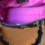 Tianni purse Tianni Retro Mod Handbag Purse Black With Multicolored Embroidered Dots Photo 4