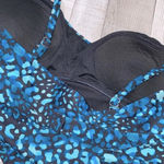 Tropical Escape  turquoise one piece swimsuit size 14 Photo 4