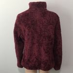 Pendleton  Burgundy Fuzzy Furry Zip Jacket Medium Photo 6