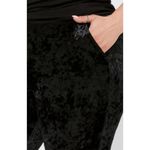 Torrid  0 Black Ankle Crush‎ Velvet Leggings with Pockets Size Large 12 Photo 1