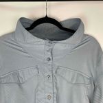 Mountain Hardwear Womens Blue Utility Outdoor Pullover Funnel Collar Shirt Large Photo 4
