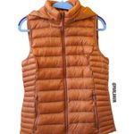 32 Degrees Heat Thermal Lightweight Puffer Vest Detachable Hood Orange Size XS Photo 1