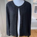 Vintage Dressbarn Collection Black Fully Beaded Long Sleeve Dressy Jacket Small Photo 0