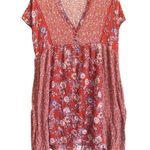 Knox Rose Red Floral Print Mini Dress. Size Medium Photo 0
