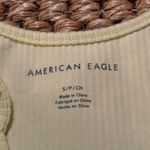 Abercrombie & Fitch yellow ribbed snap button bodysuit women’s size small Photo 4