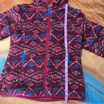 Patagonia Deep Pile Retro X Fleece Hooded Full zip lined jacket medium red blue Photo 5