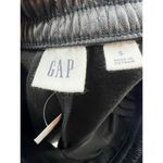 Gap NEW  Mid Rise Easy Wide Leg Vegan Leather Pants true black soft size small Photo 7